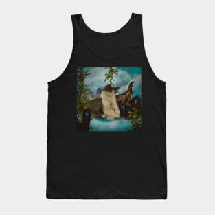 Cute unicorn cat with squirrle Tank Top